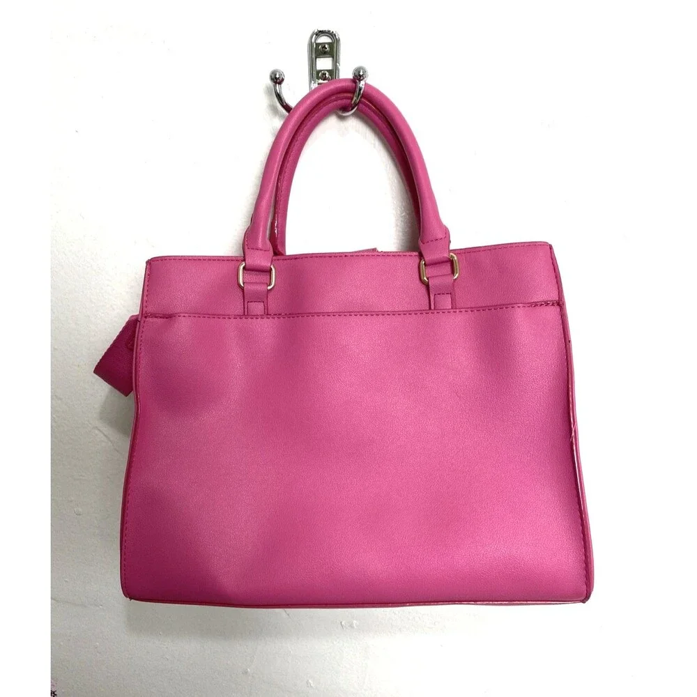 Juicy Couture Lovely Day Tote Crossbody Shoulder Bag Leather Purse Wallet Pink
